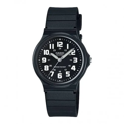 Casio Analogue Black Dial Resin Strap Unisex Watch| MQ-71-1BDF