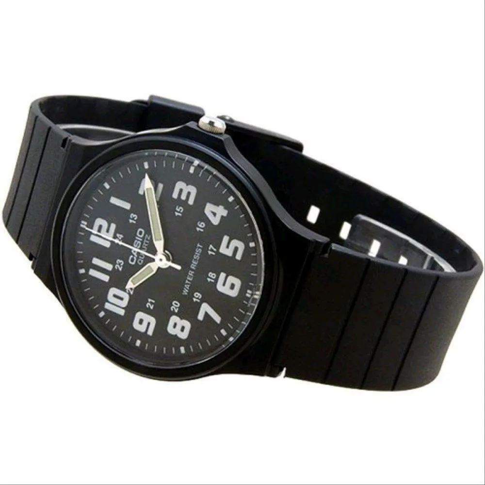 Casio Analogue Black Dial Resin Strap Unisex Watch| MQ-71-1BDF