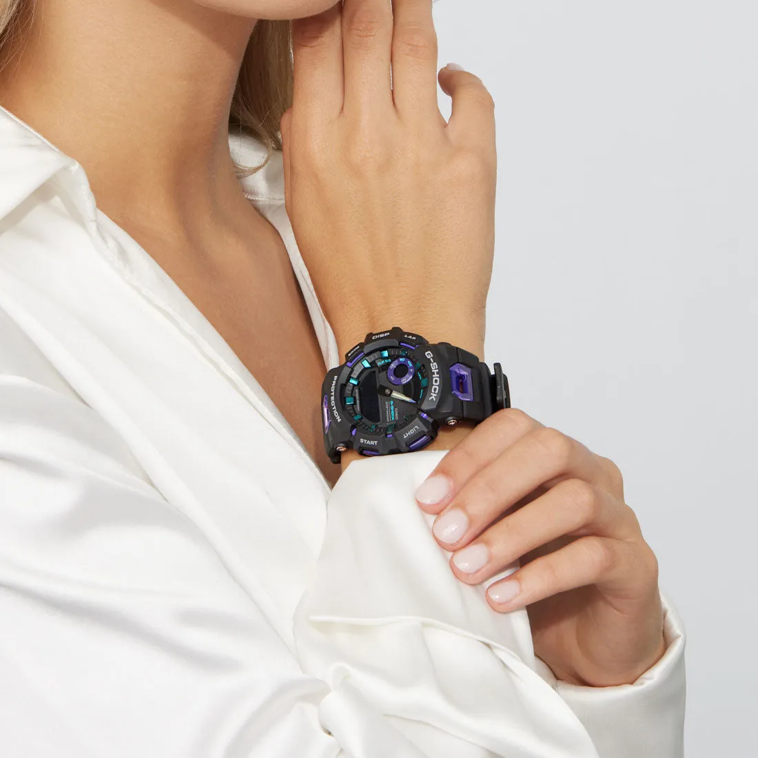 Casio G Shock Black and Purple Watch GBA900-1A6