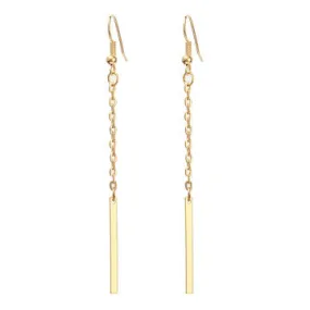 Cheap Gold One Pendant Earrings