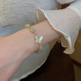 Chic Opal Healing Stone Butterfly Bracelet