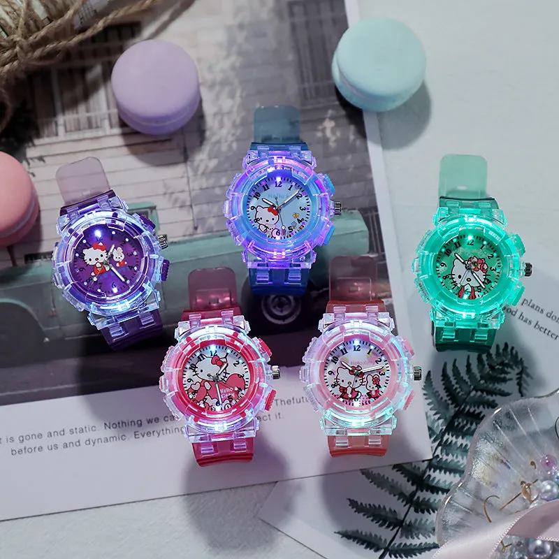 Children's Watch Cartoon Watch with Light Student Electronic Watch