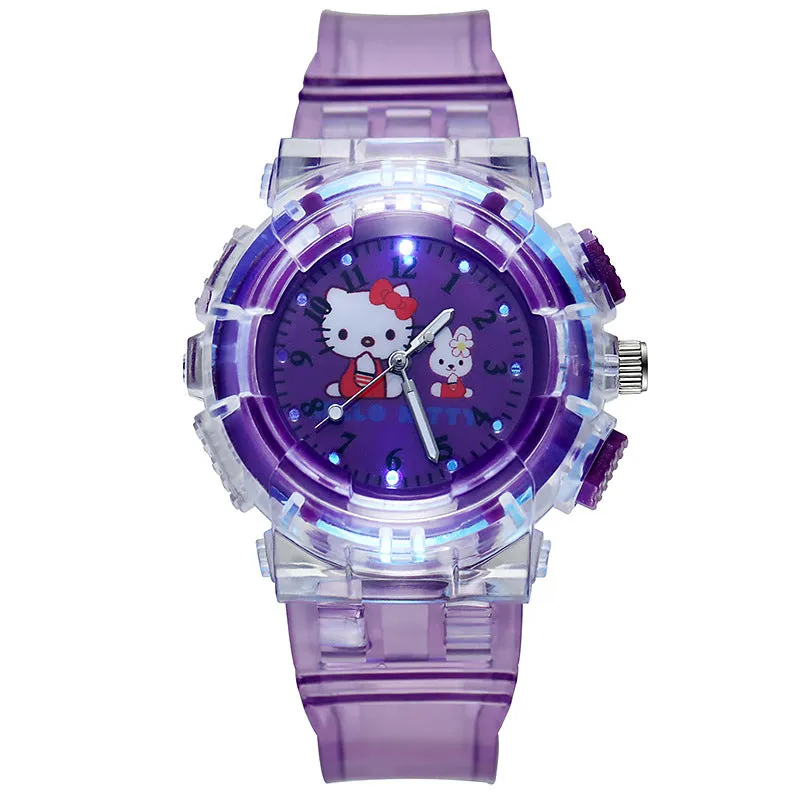 Children's Watch Cartoon Watch with Light Student Electronic Watch