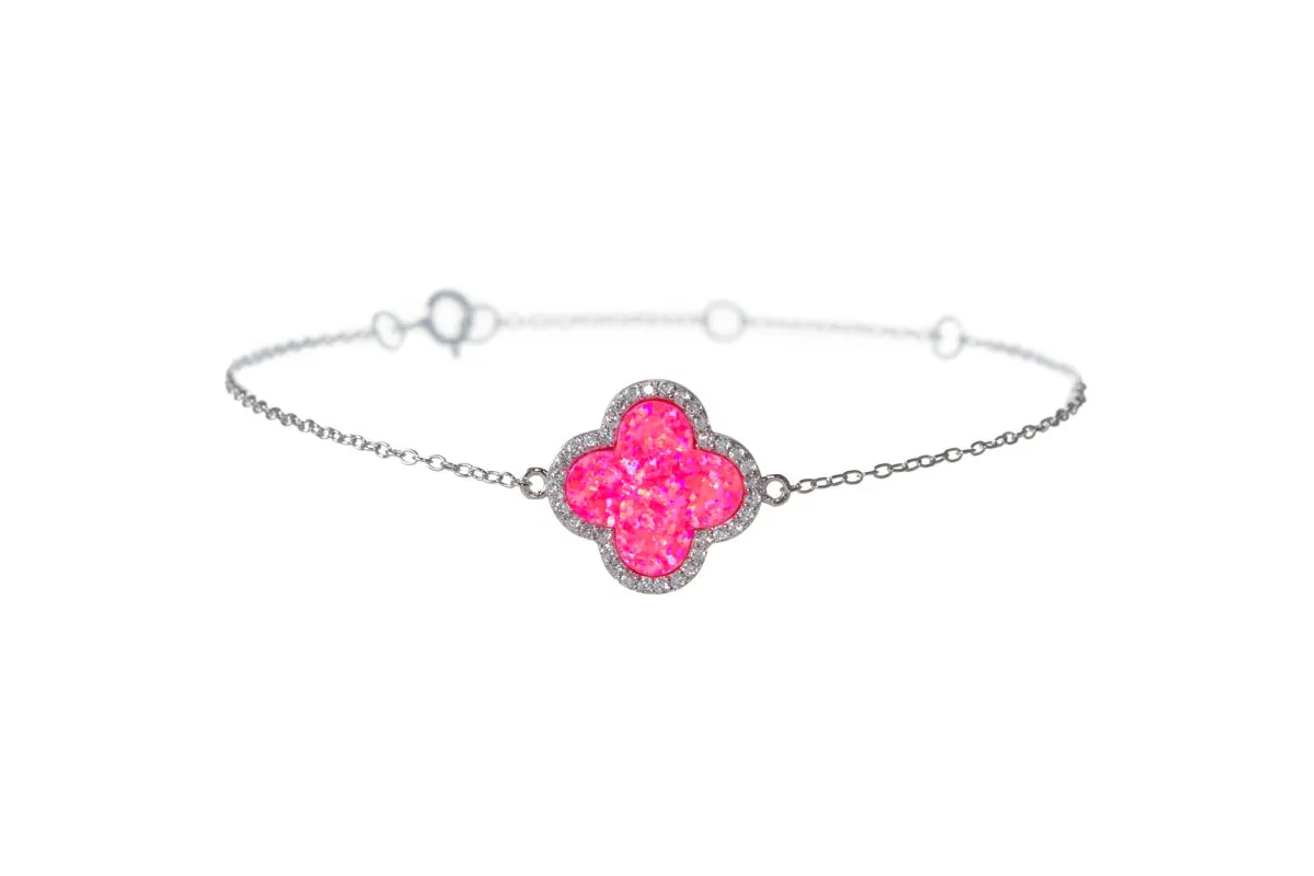 CLOVER OPAL BEZEL BRACELET - LARGE