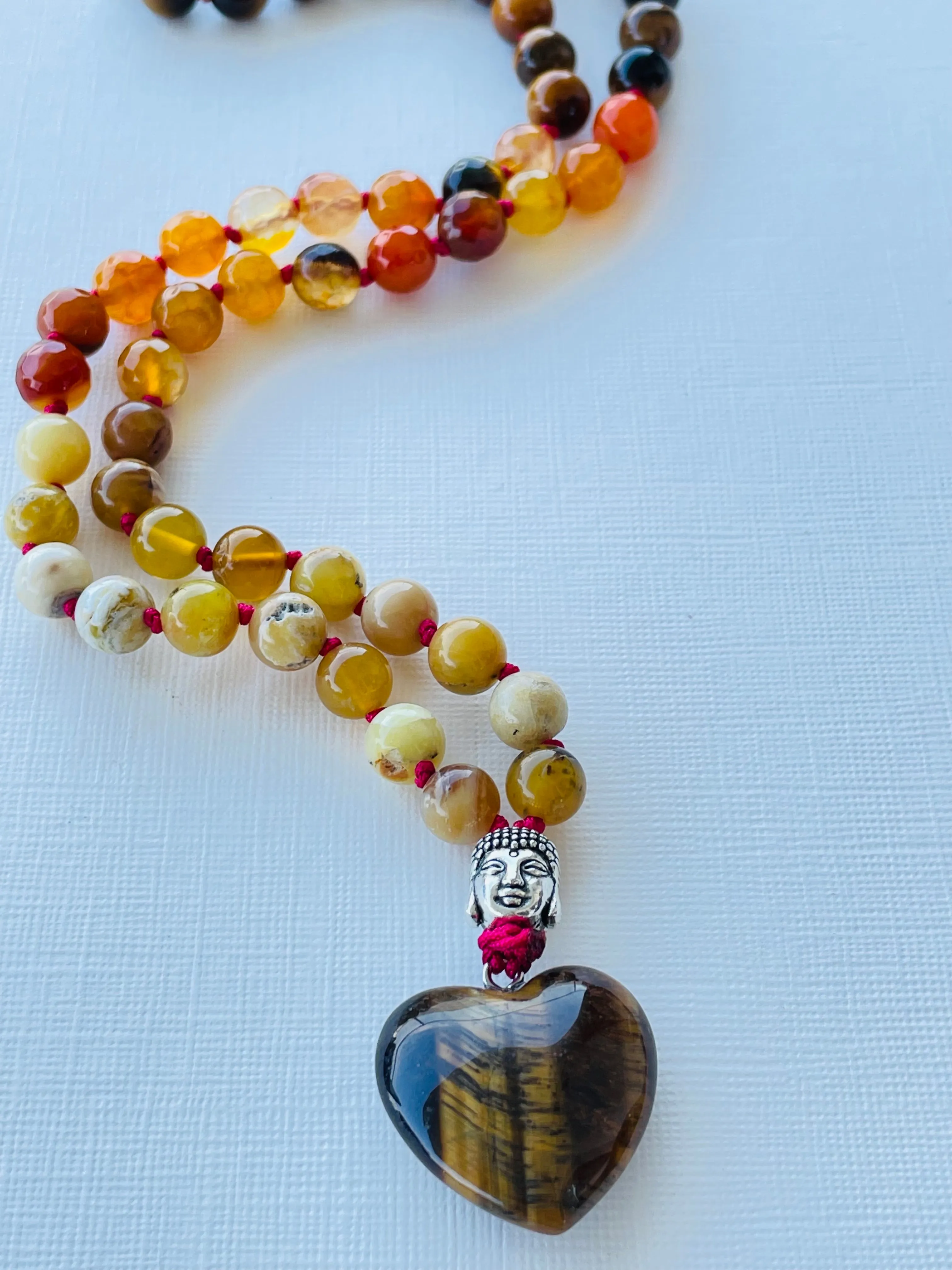 Content & Confident Half Mala Necklace