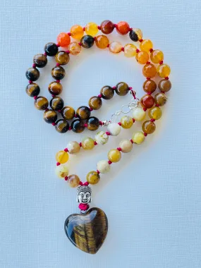 Content & Confident Half Mala Necklace