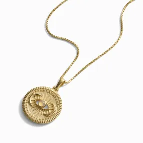 Cosmic Eye Coin Necklace