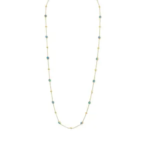 Crystal Opal Station Necklace