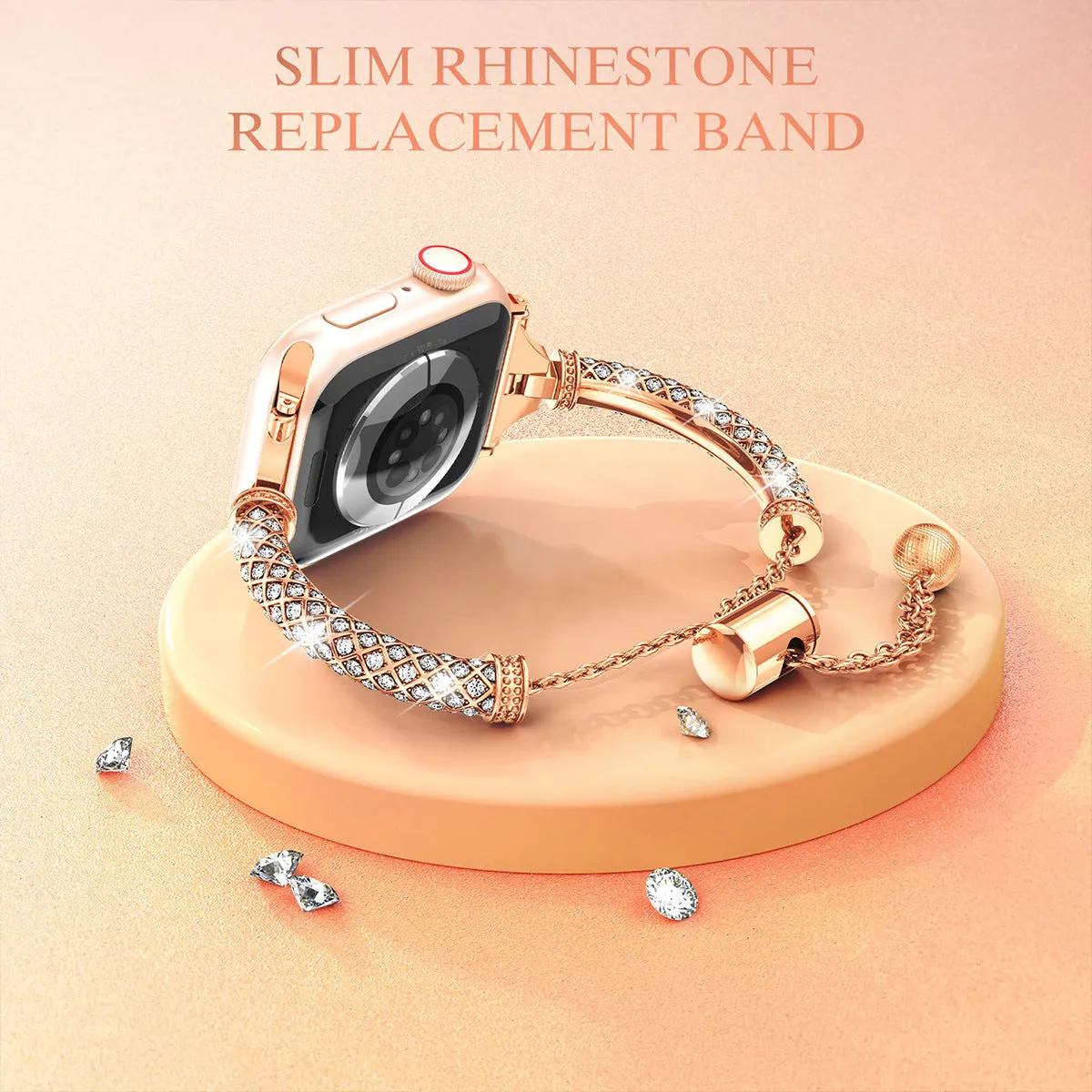 Dainty Diamond Loop Bracelet For Apple Watch Multiple Colors Available