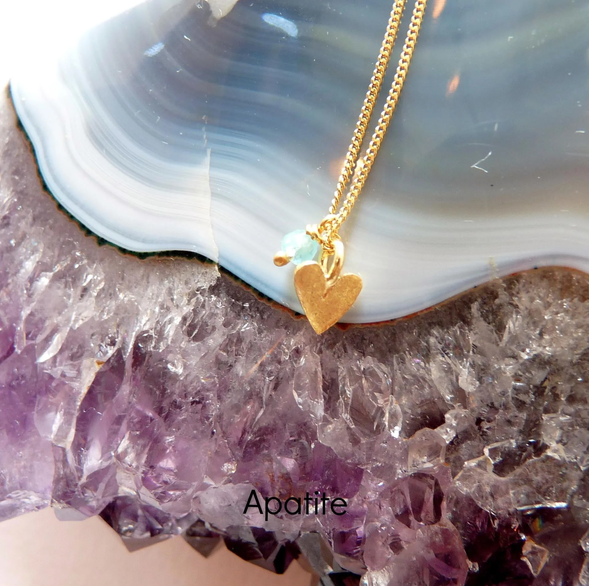 Delicate 18ct Gold Plate Heart Necklace