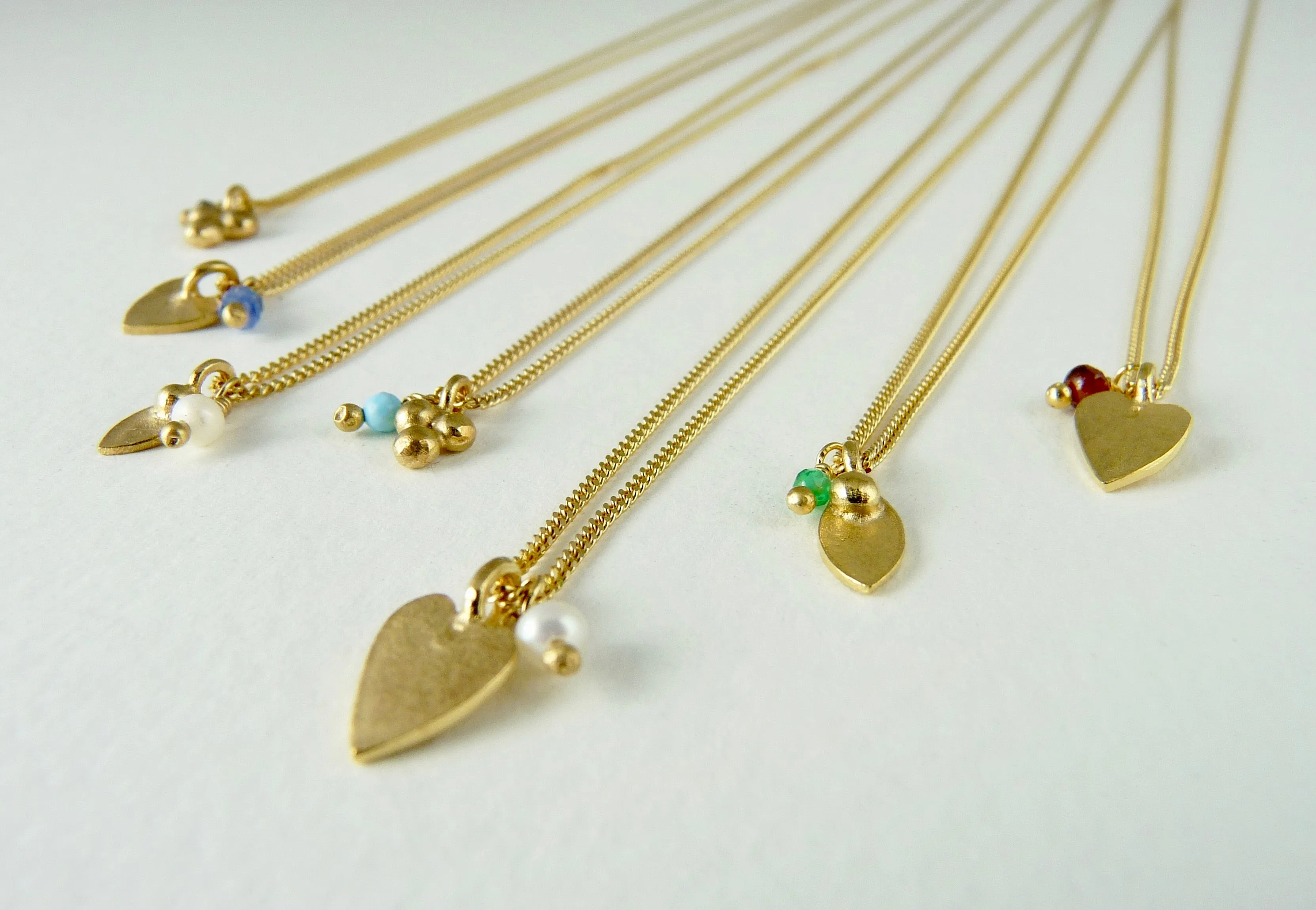 Delicate 18ct Gold Plate Heart Necklace