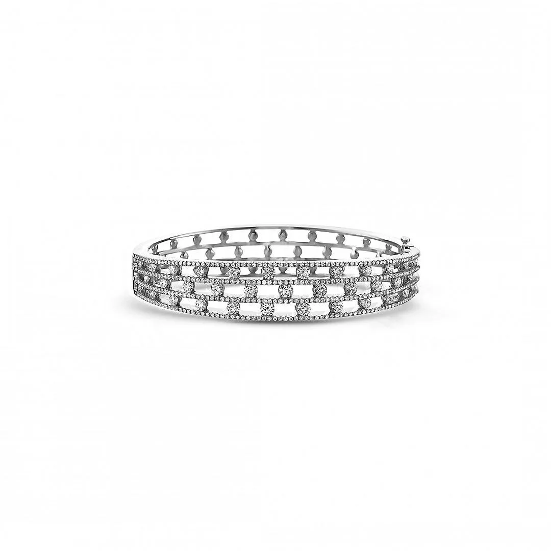 Diamond Air Triple Row Bracelet