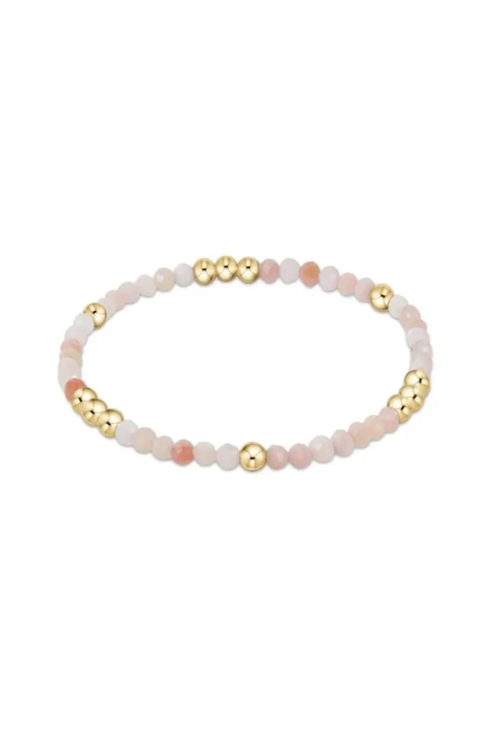 Enewton Worthy Pattern 3mm Bead Bracelet - Pink Opal