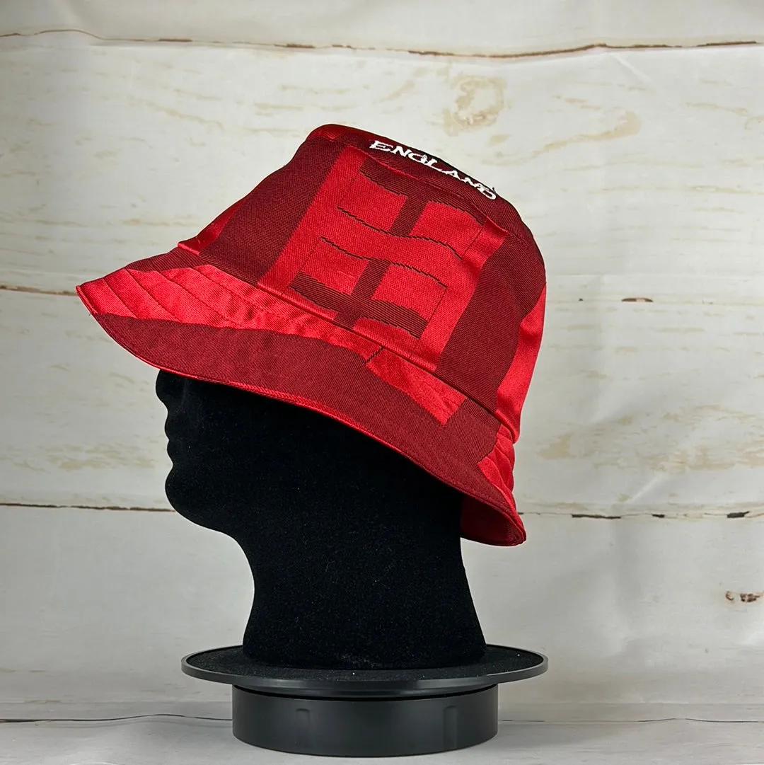 England 1996 Upcycled Away Shirt Bucket Hat