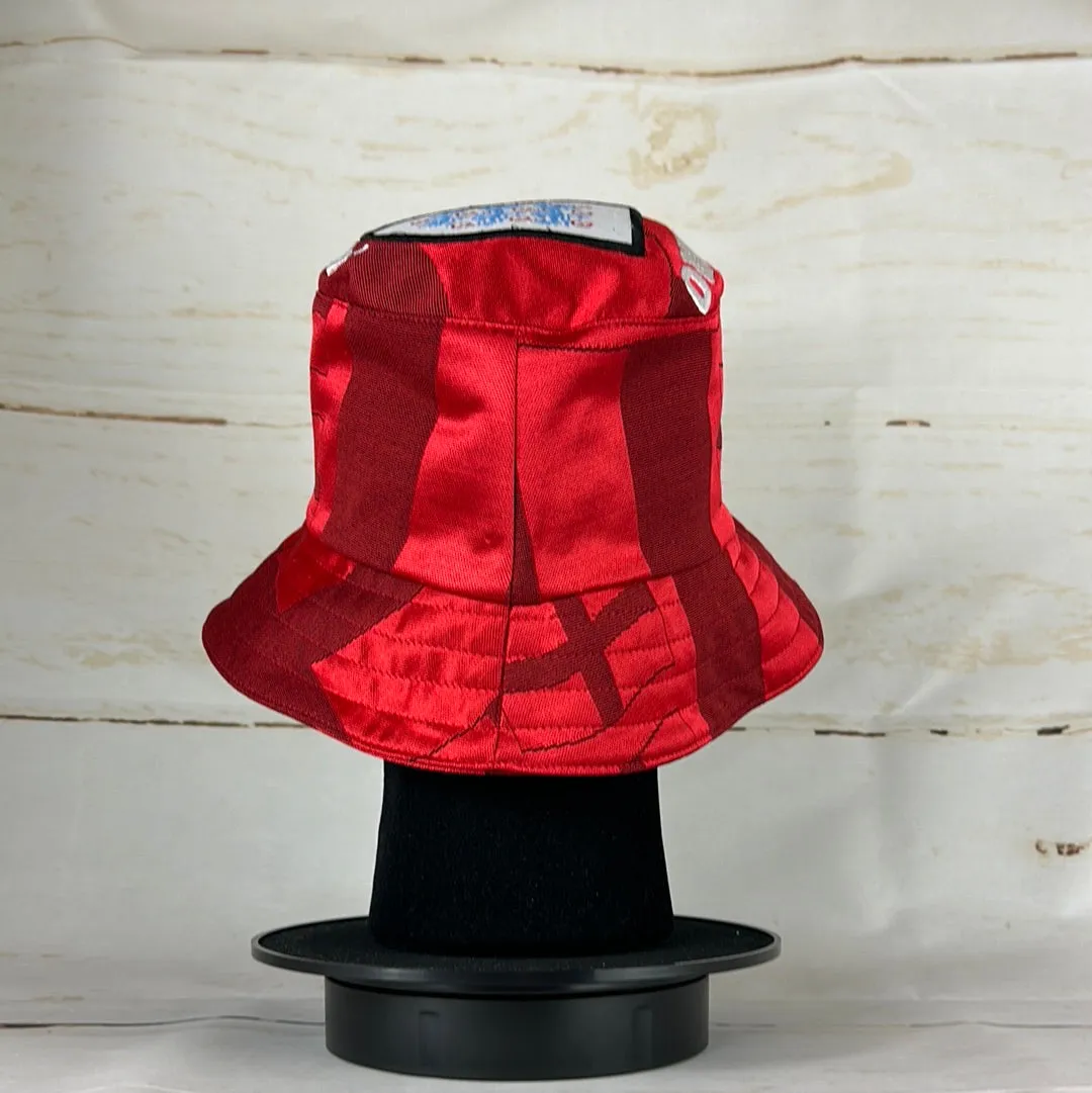 England 1996 Upcycled Away Shirt Bucket Hat