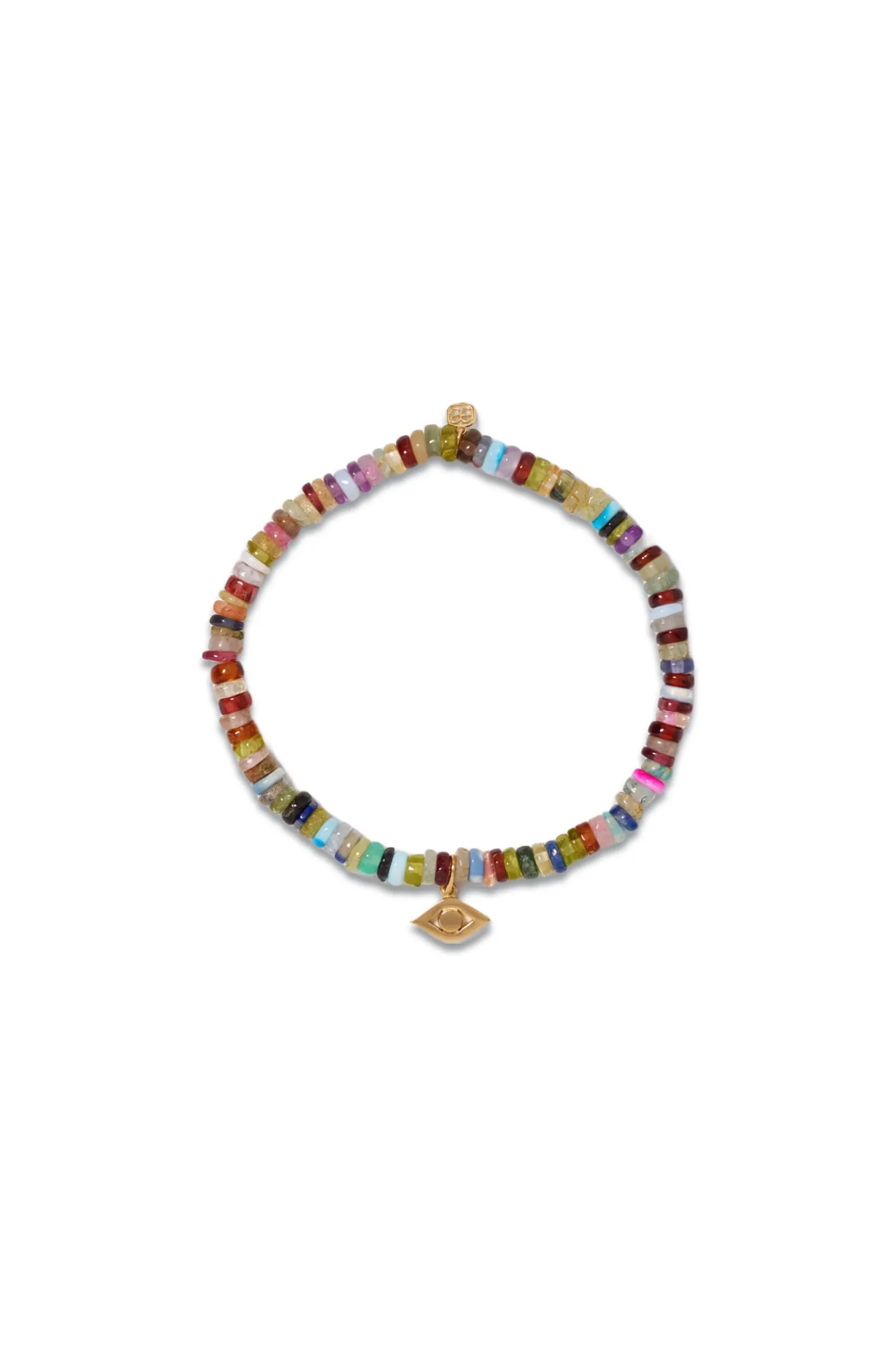 Evil Eye 14-karat Gold Opal Bracelet