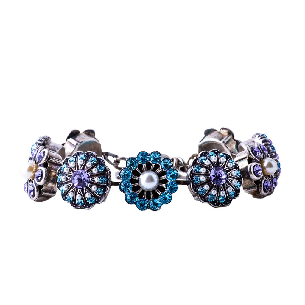 Extra Luxurious Rosette Bracelet in "Blue Moon" *Custom*