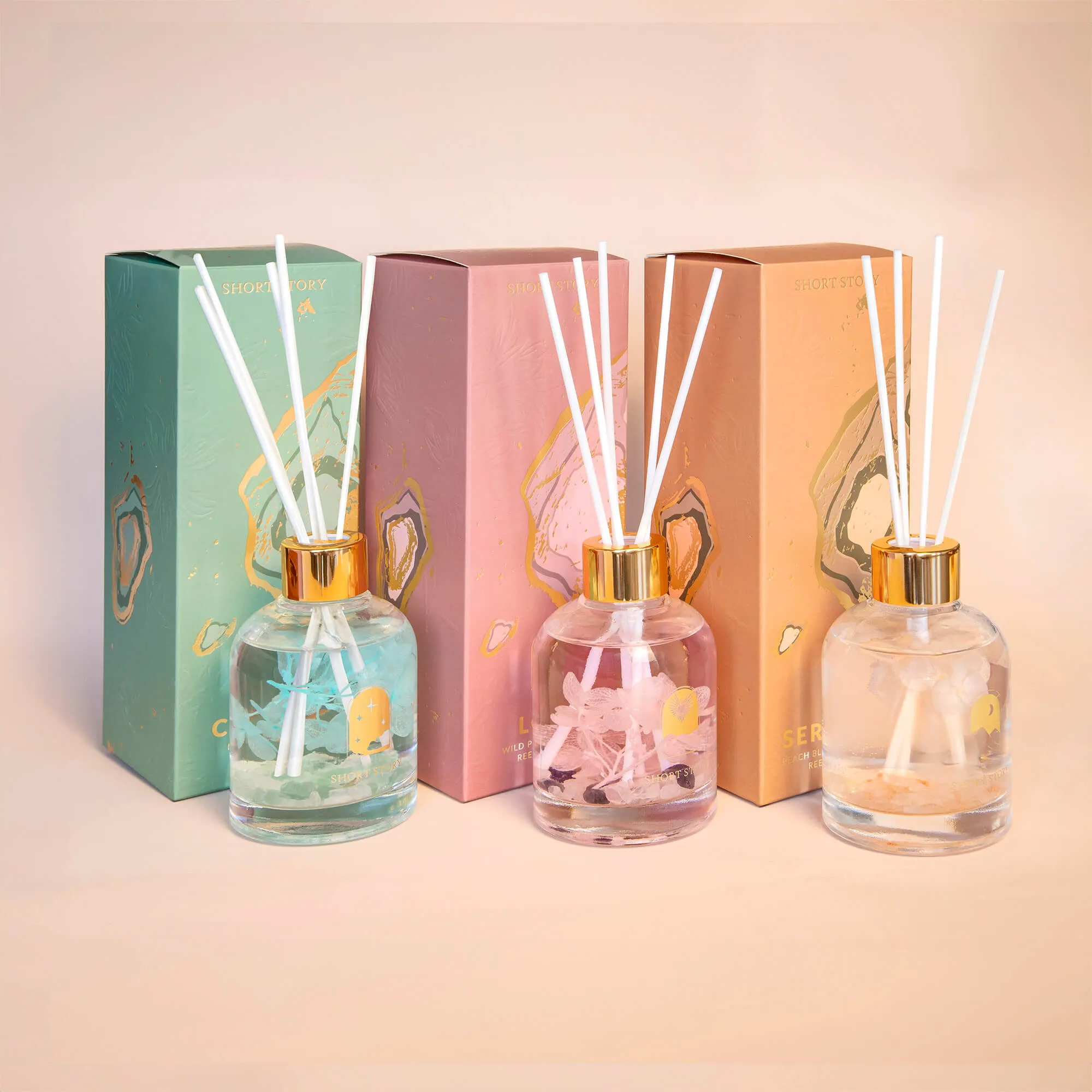 Floral Crystal Diffuser Serenity Peach Blossom & Vanilla