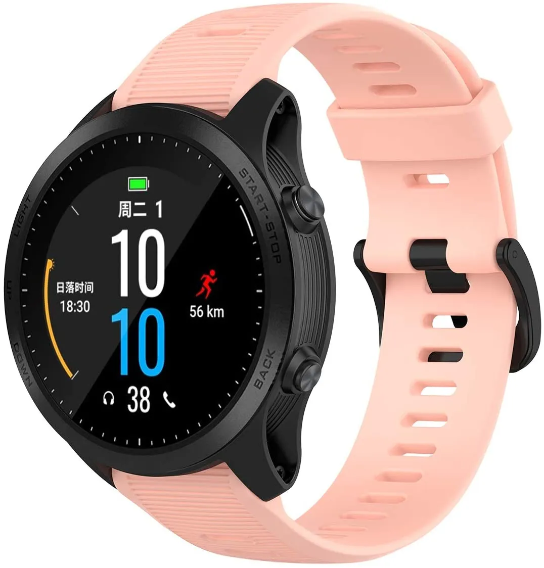 Garmin Forerunner 945 GPS Running Smartwatch (010-02063-00, White/Pink/Purple)