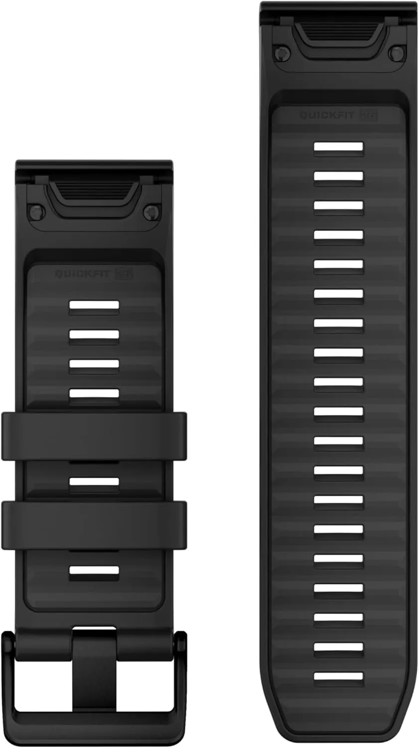 Garmin QuickFit 26 Watch Bands Black Silicone (010-13393-02)