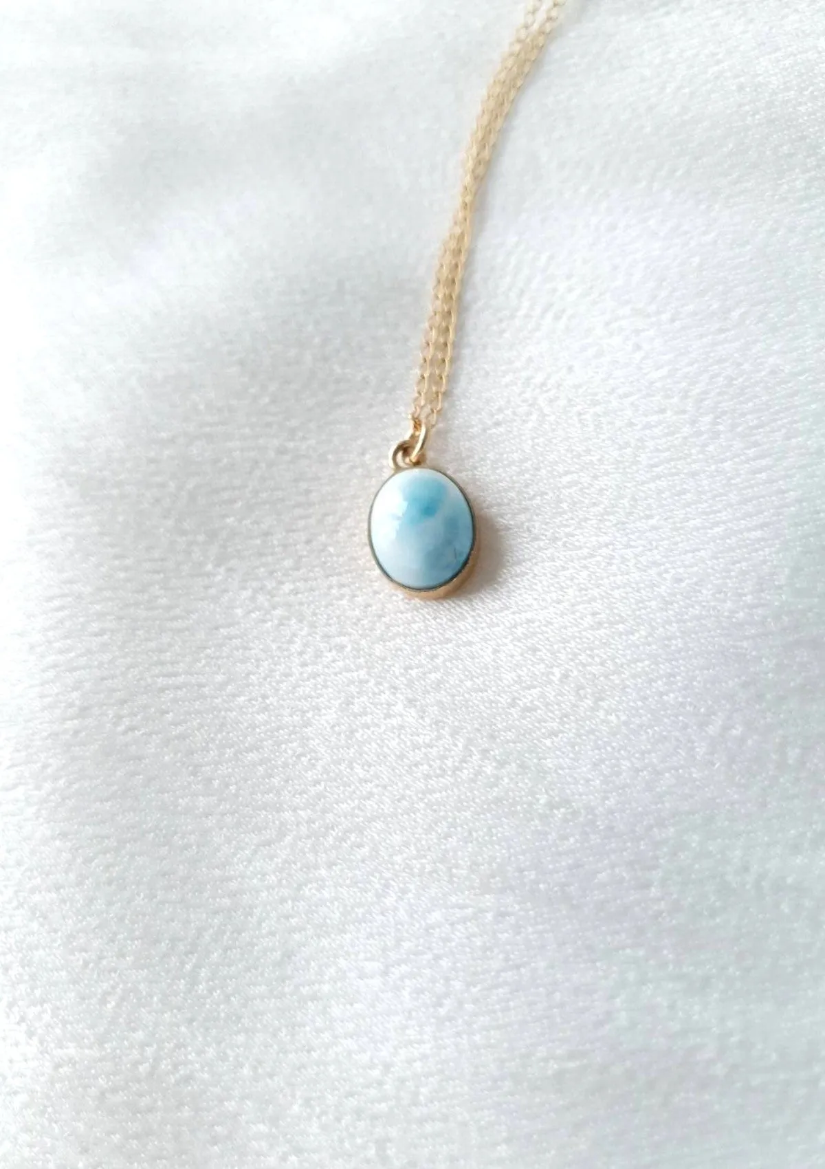 Gemstone Oval Necklace