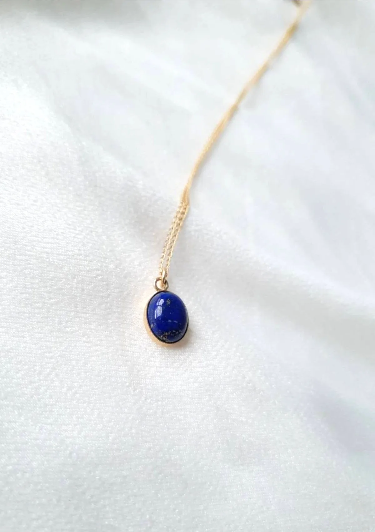 Gemstone Oval Necklace