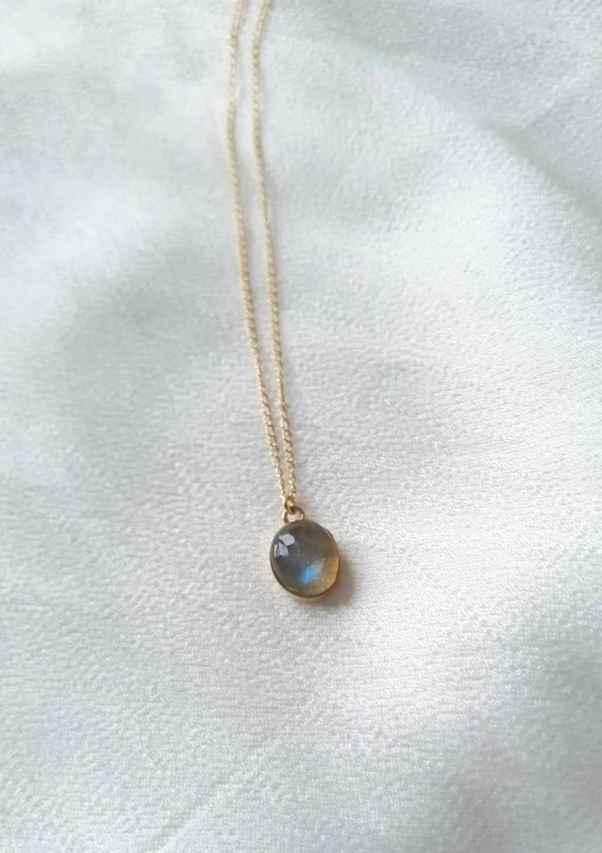 Gemstone Oval Necklace