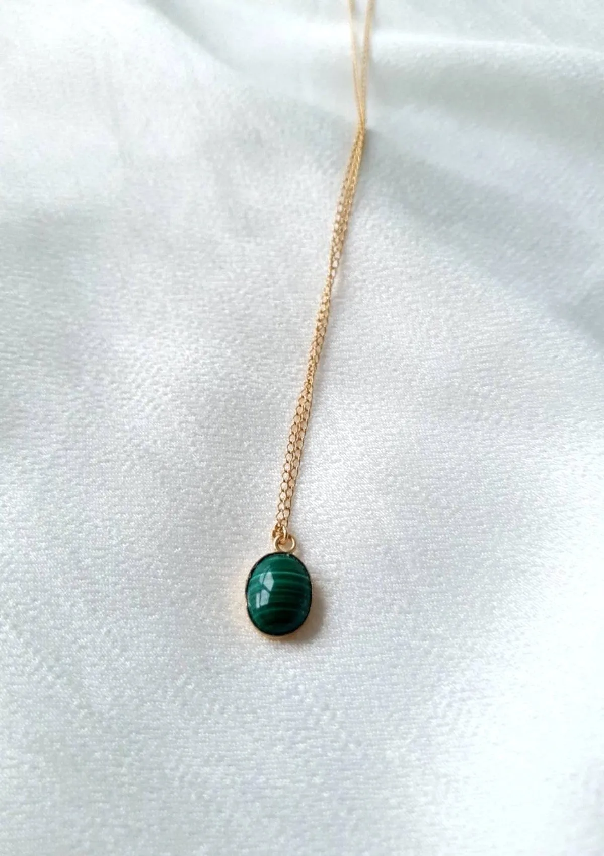 Gemstone Oval Necklace