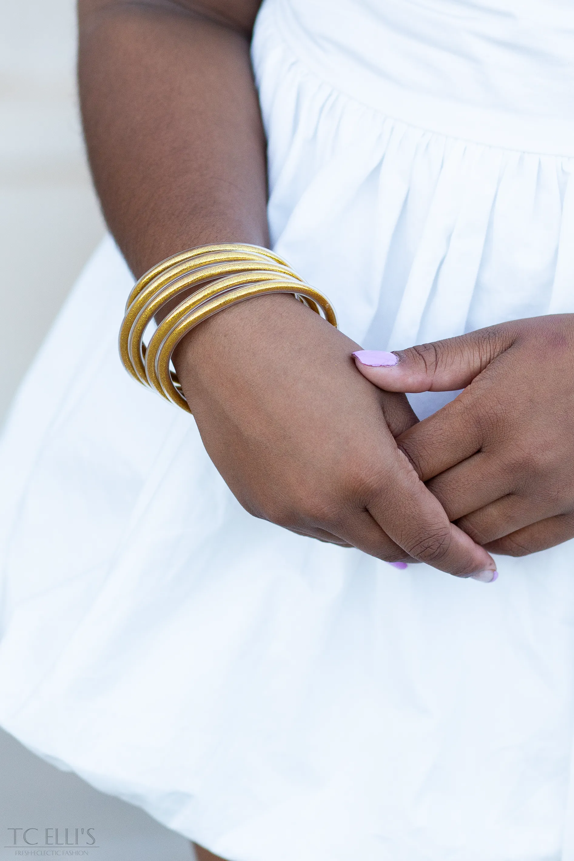 Glitter Bangle Bracelet Set