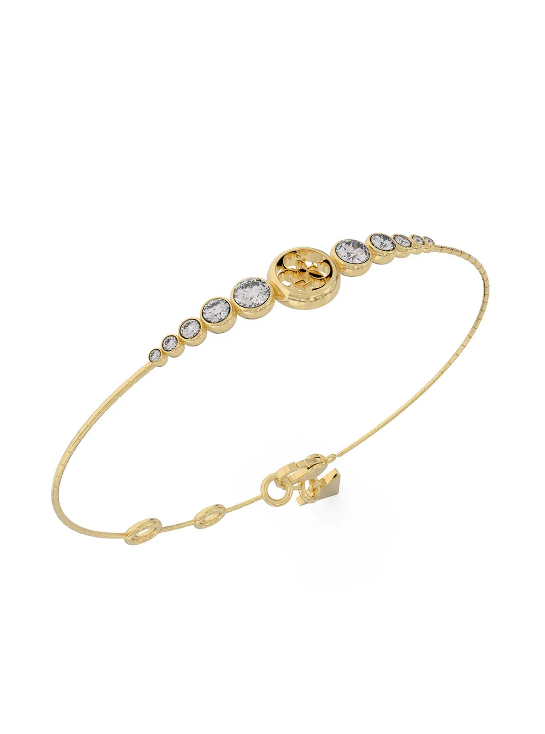 Gold Crystals Logo Bracelet