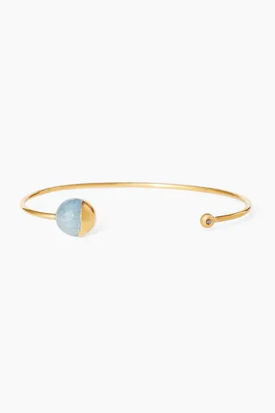 GOLD DIPPED AQUAMARINE CUFF