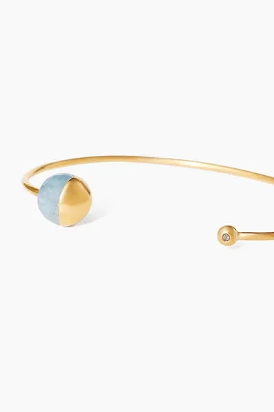 GOLD DIPPED AQUAMARINE CUFF