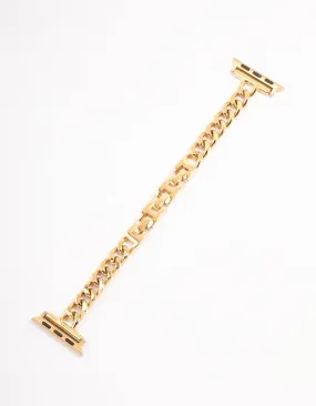 Gold Thin Chain Watch Strap 38/40/41