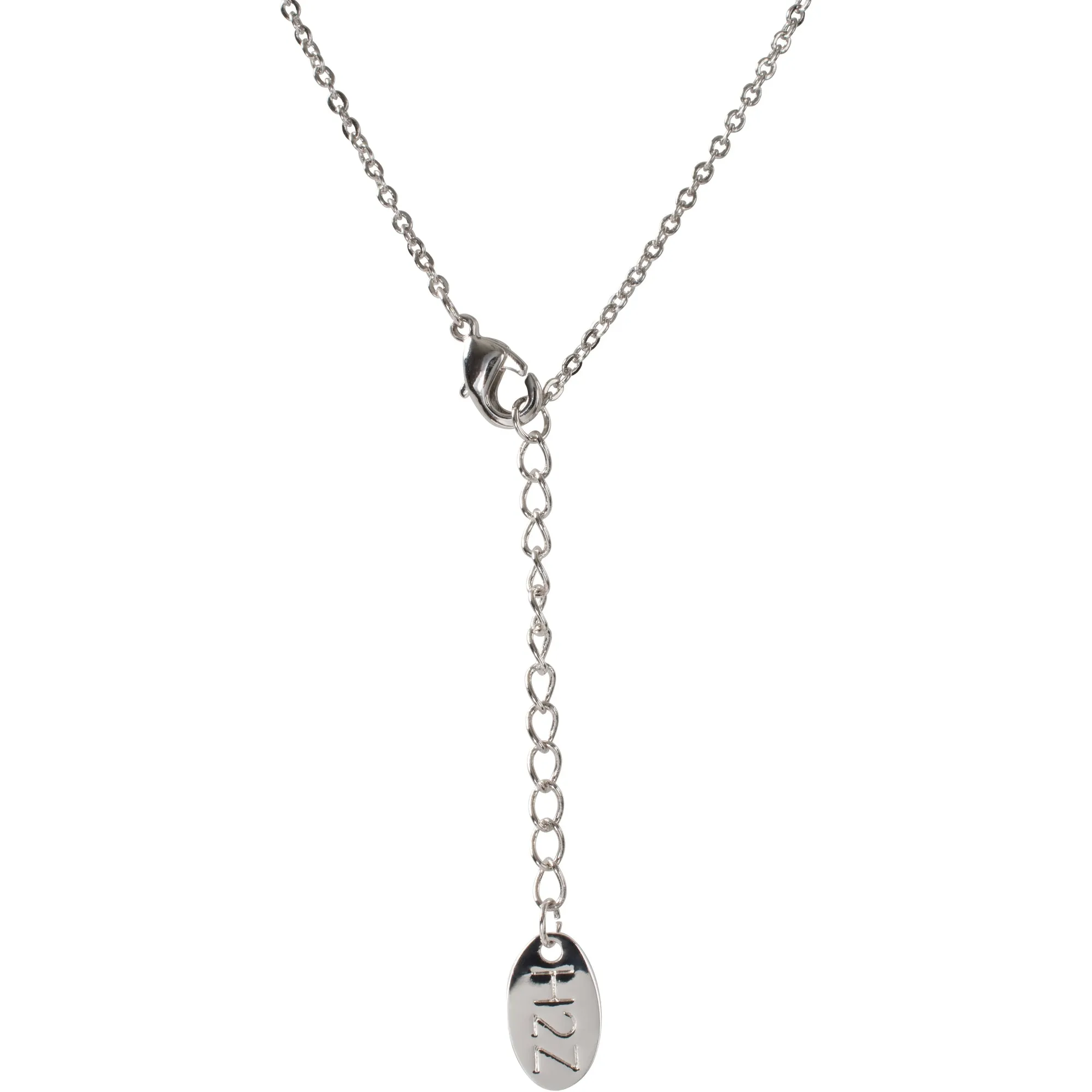 Grandma White Opal 16" - 17.5" Rhodium Necklace