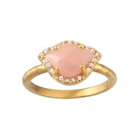 Healing Path Lotus Pink Opal Ring