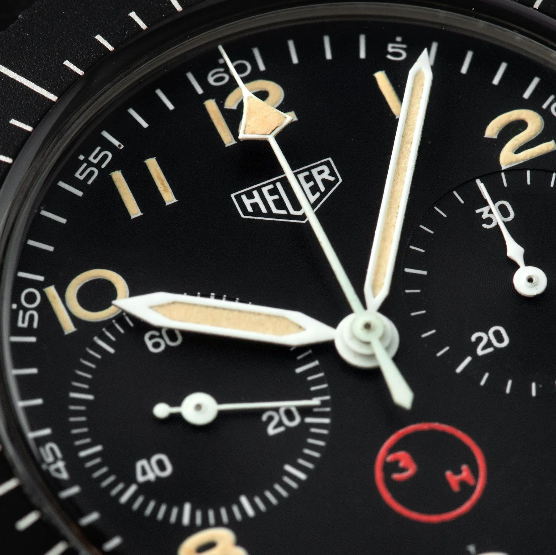 Heuer Chronograph Bundeswehr Issued Chrono 1550SG