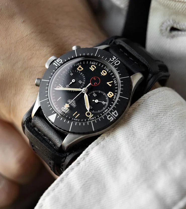 Heuer Chronograph Bundeswehr Issued Chrono 1550SG