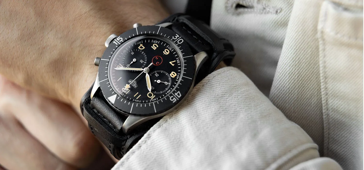 Heuer Chronograph Bundeswehr Issued Chrono 1550SG