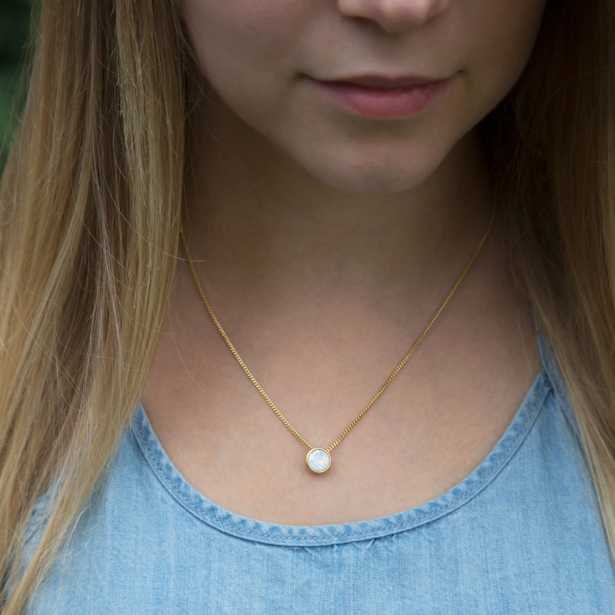 Hope Air Blue Opal 16"-17.5" Necklace