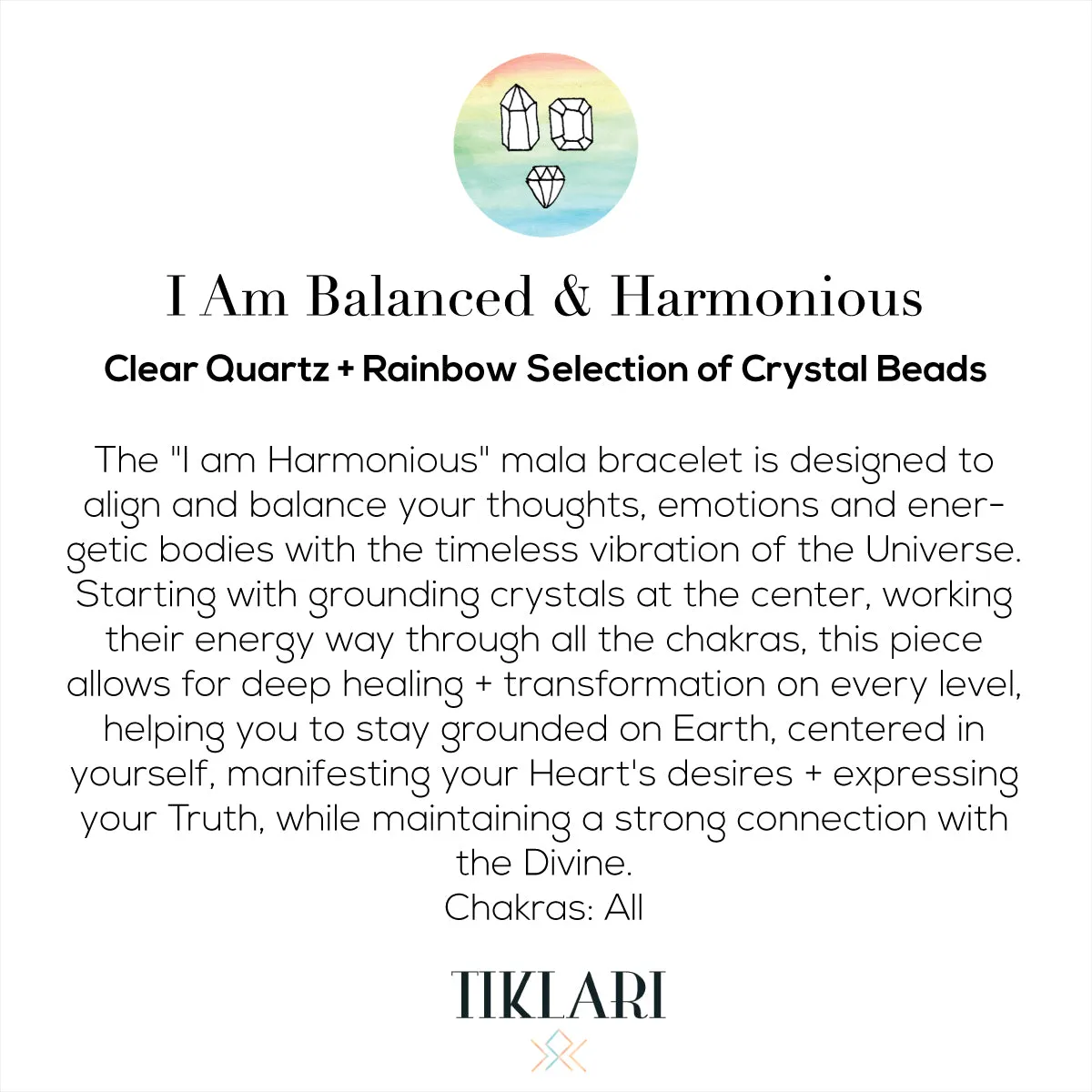 I am Balanced & Harmonious Mala Bracelet