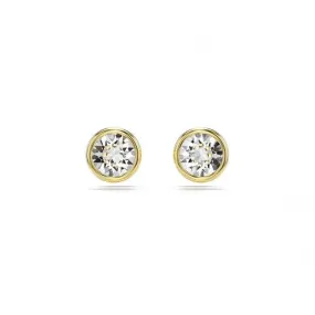 Imber Round Cut White Gold-tone Plated Stud Earrings 5681552