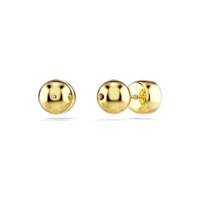 Imber Round Cut White Gold-tone Plated Stud Earrings 5681552