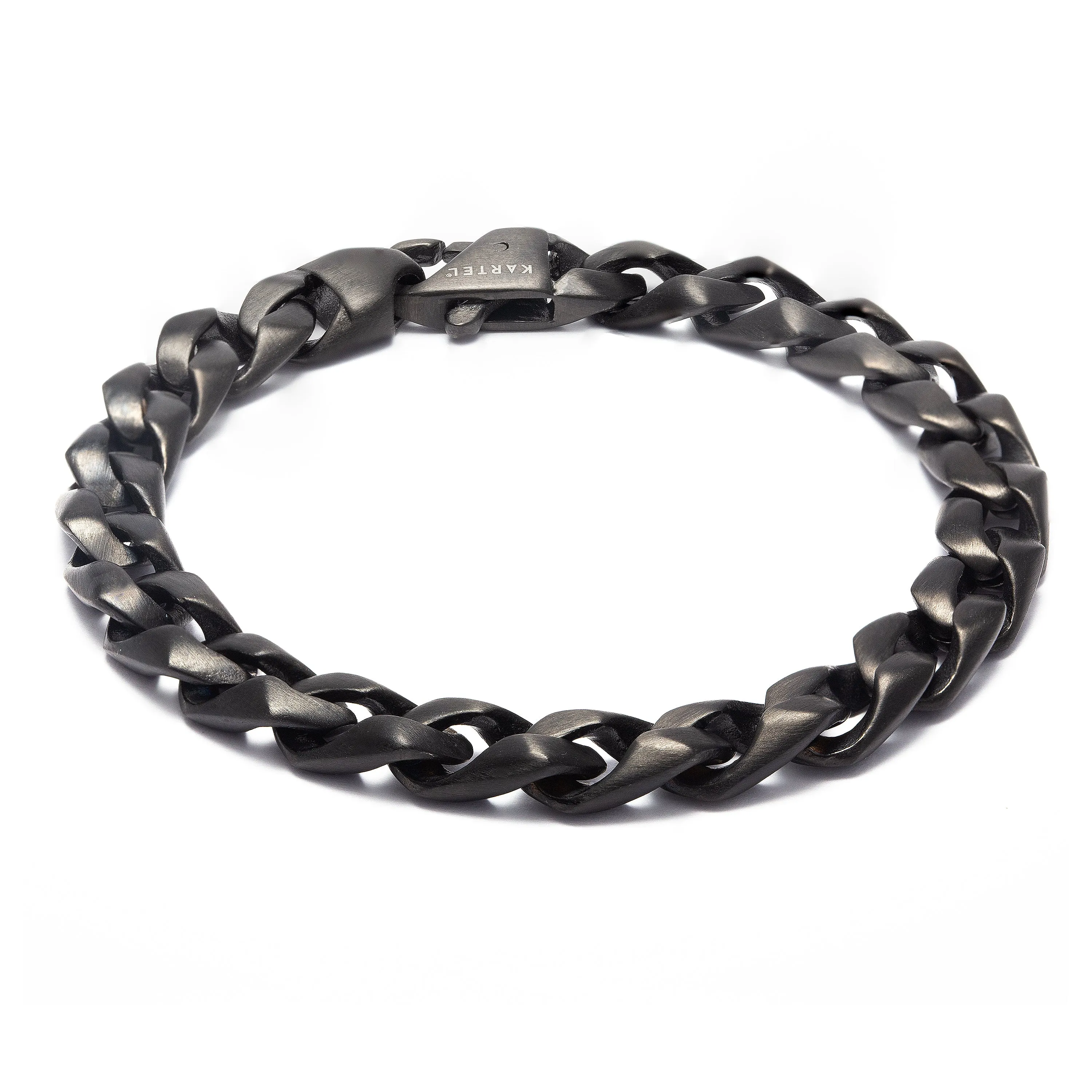 IP Black Chain Link Bracelet