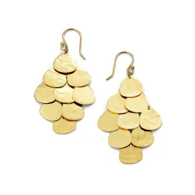 IPPOLITA 18K Yellow Gold Crinkle Cascade Earrings