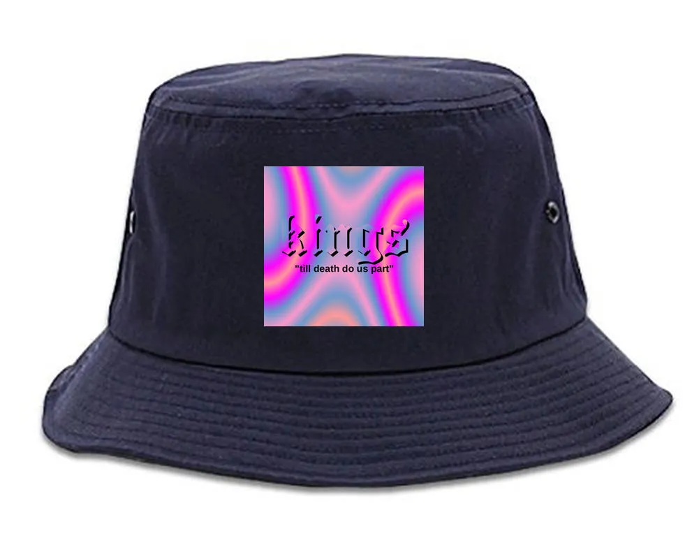 Iridescent Till Death Box Logo Mens Bucket Hat