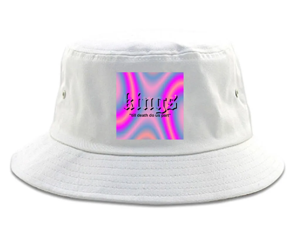 Iridescent Till Death Box Logo Mens Bucket Hat