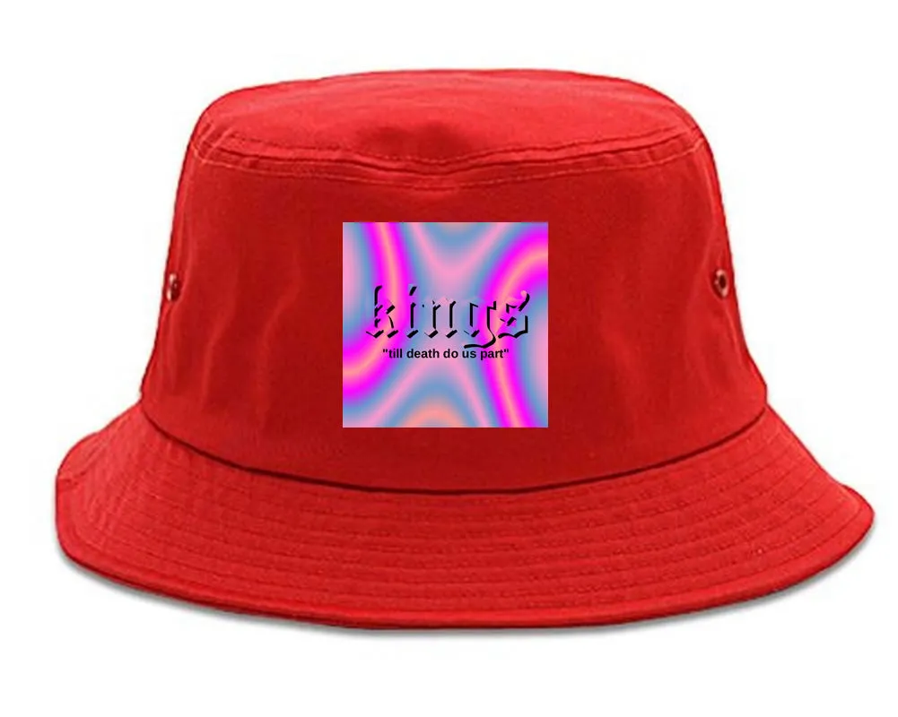 Iridescent Till Death Box Logo Mens Bucket Hat