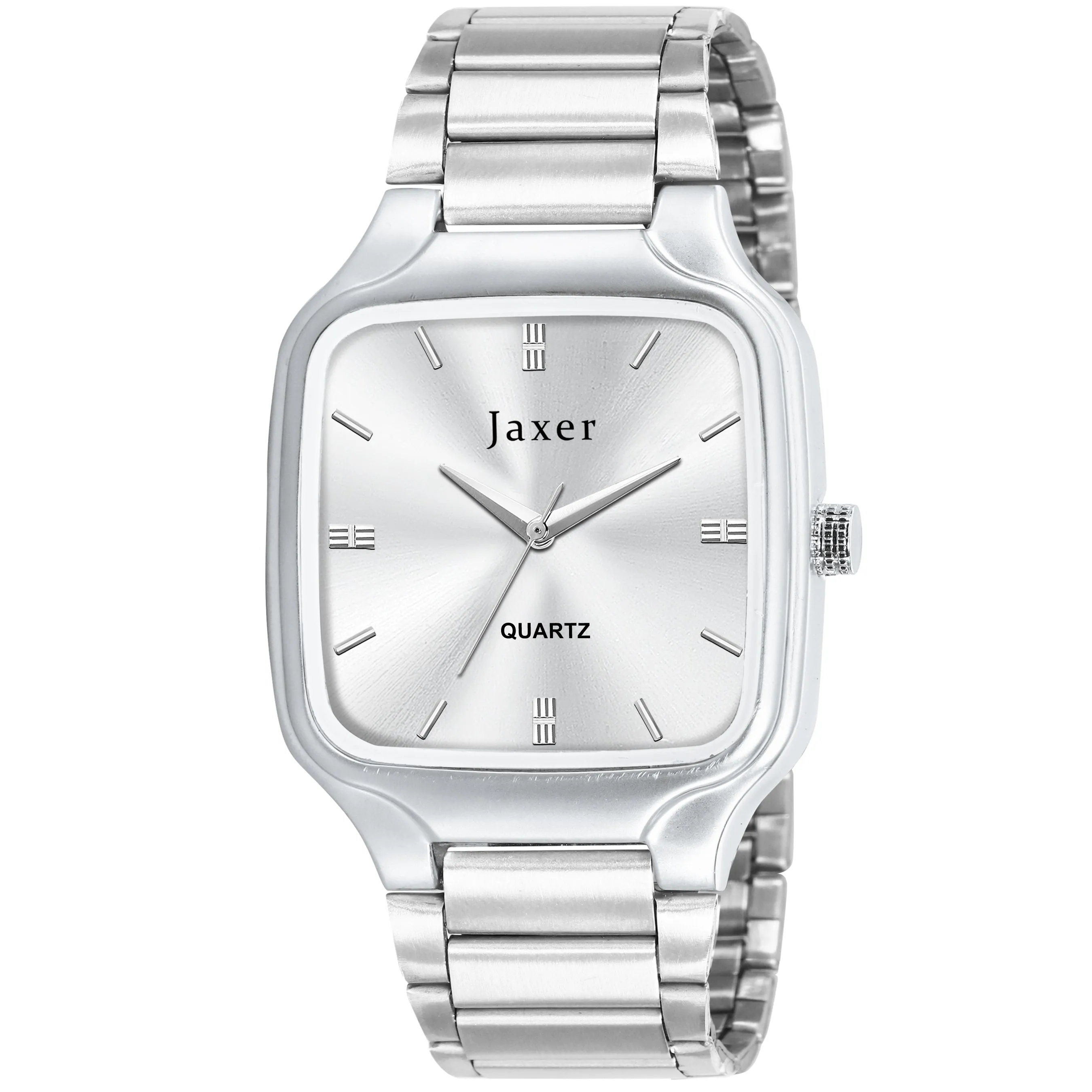 Jaxer Silver Dial Premium Steel Chain Analog Wrist Watch for Men - JXRM2184