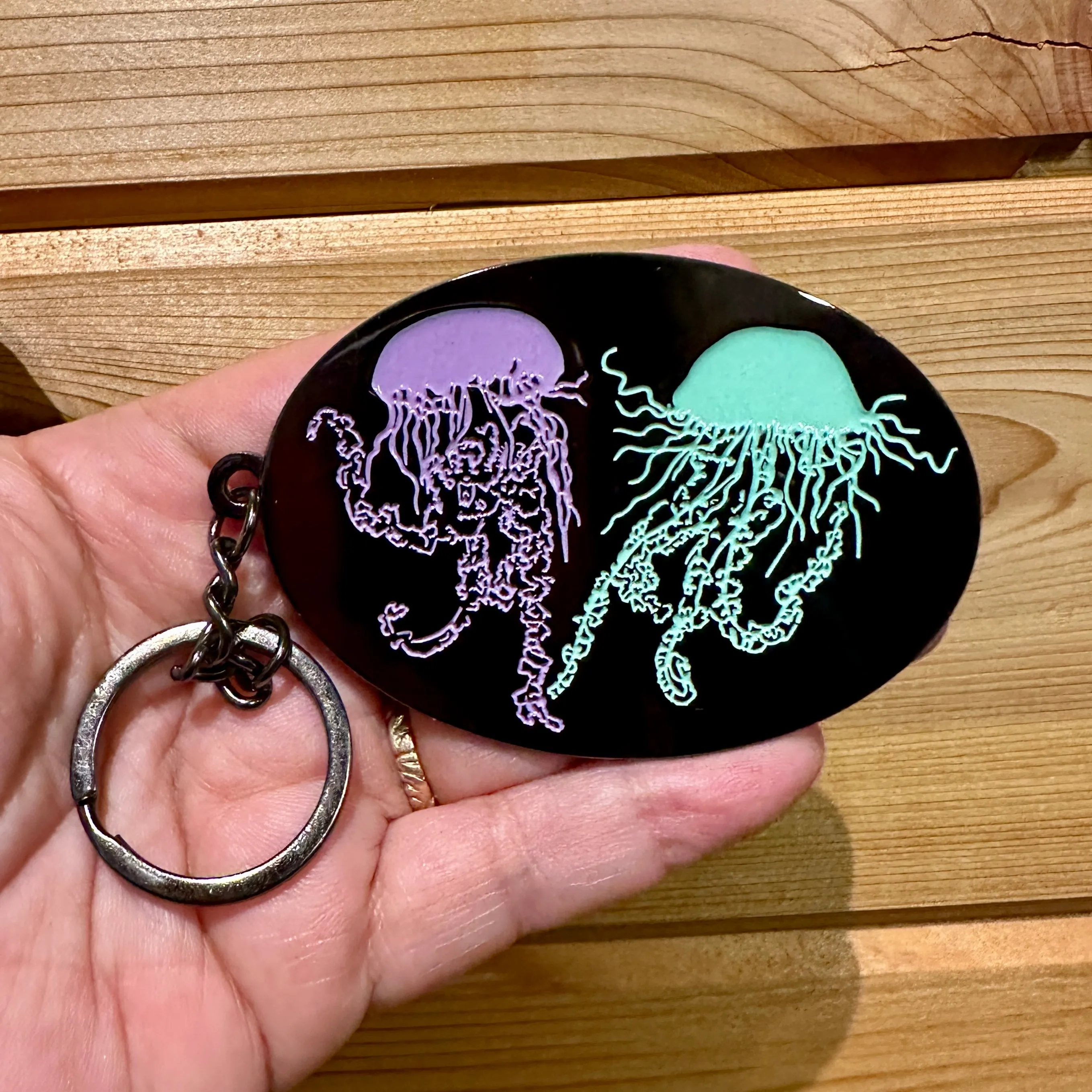 Jellyfish Key Chain