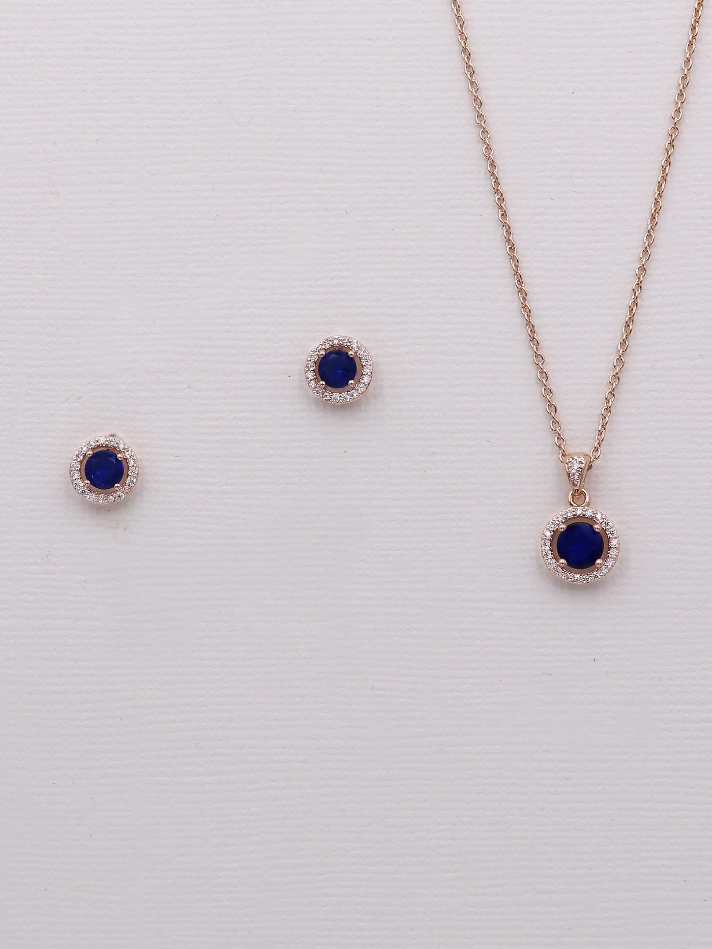 Karina Sapphire Blue Jewelry Set